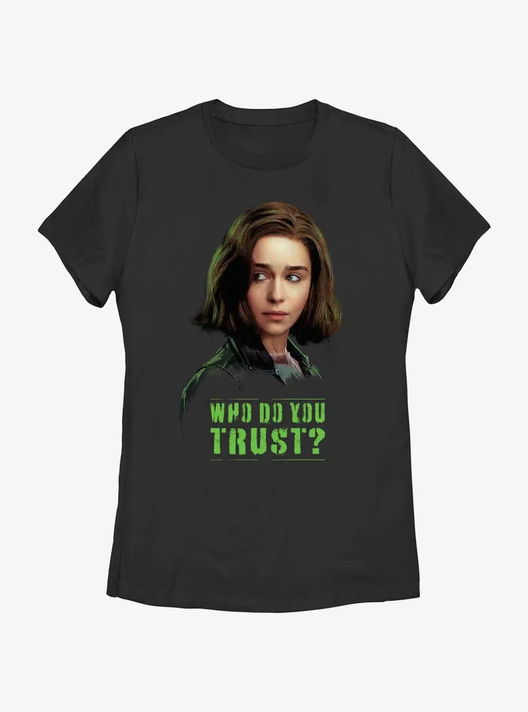 Marvel Secret Invasion Abigail Brand Who Do You Trust Poster Womens T-Shirt
