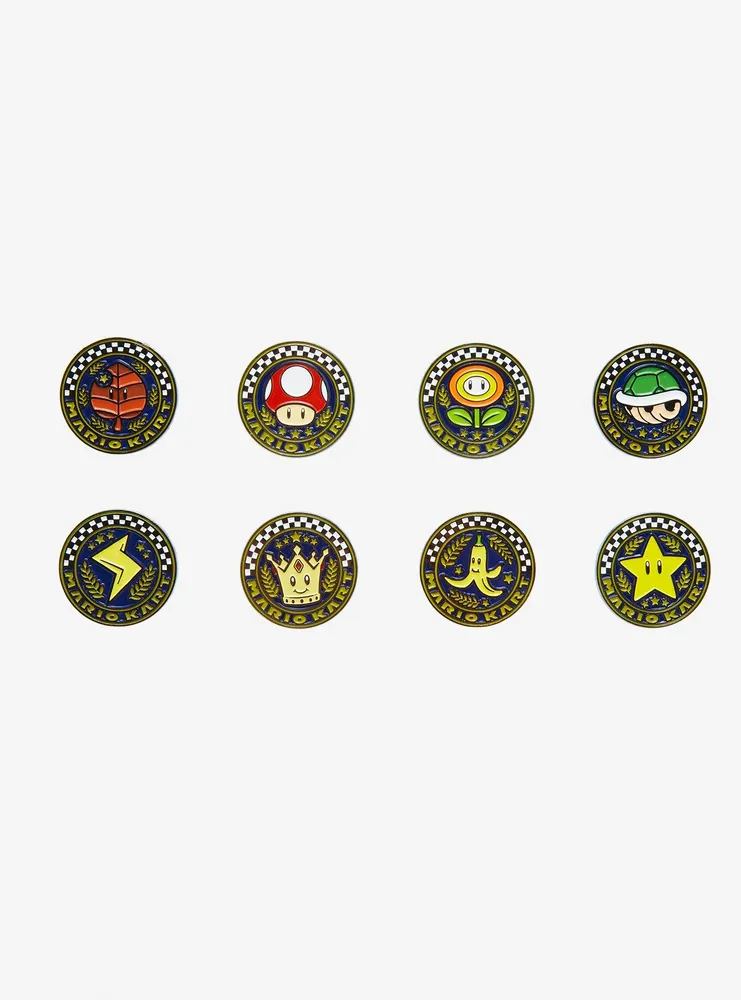 Nintendo Mario Kart Racing Cup Symbols Blind Box Enamel Pin - BoxLunch Exclusive