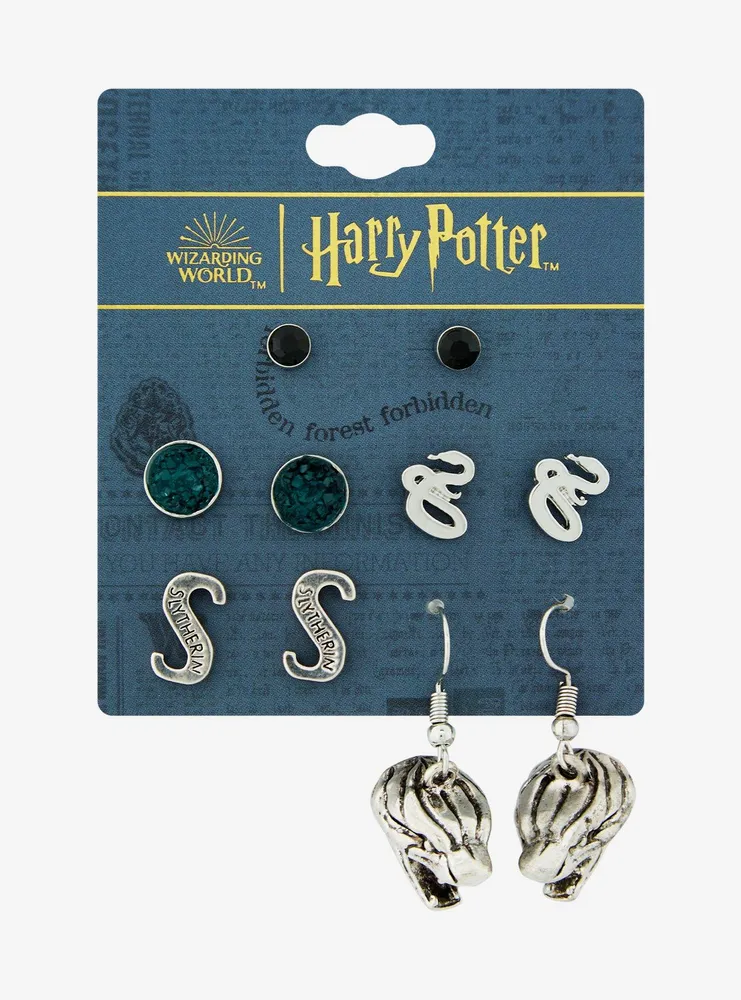 Harry Potter Slytherin Earring Set - BoxLunch Exclusive