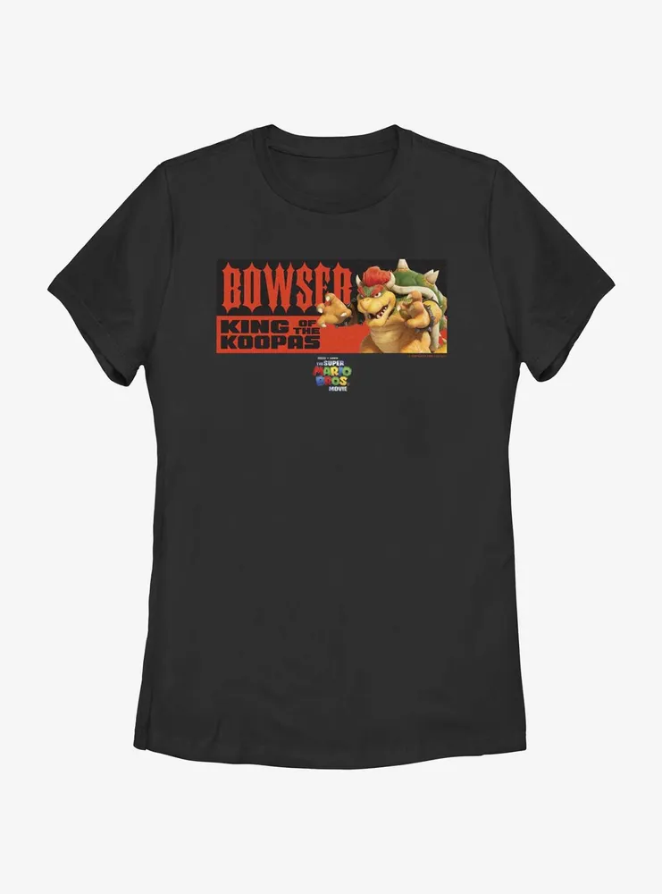 The Super Mario Bros. Movie Bowser King of Koopas Womens T-Shirt