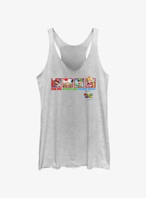 The Super Mario Bros. Movie Big Adventure Toad Luigi & Princess Peach Womens Tank Top