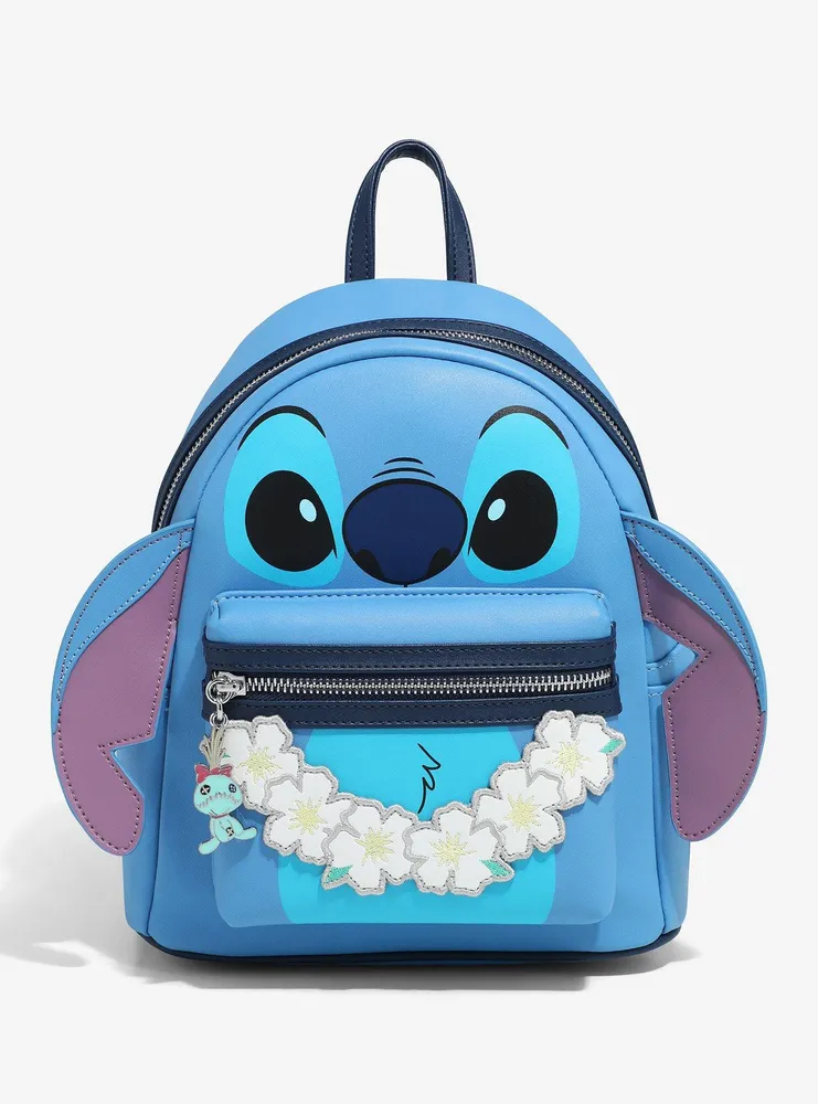 Loungefly Disney Lilo & Stitch Figural Stitch with Lei Mini Backpack - BoxLunch Exclusive