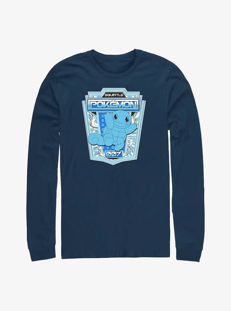 Pokemon Squirtle Badge Long-Sleeve T-Shirt
