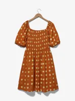 Sanrio Pompompurin Allover Print Plus Smock Dress - BoxLunch Exclusive