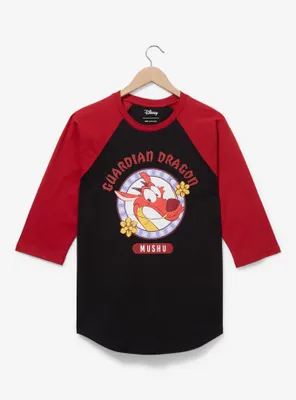 Disney Mulan Mushu Red and Black Raglan Tee - BoxLunch Exclusive