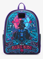 Loungefly Star Wars Darth Vader Colorful Dark Side Portrait Glow-in-the-Dark Mini Backpack - BoxLunch Exclusive