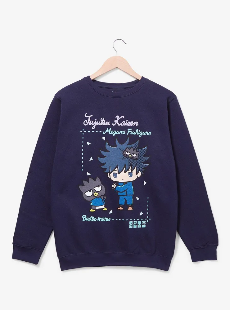 Jujutsu Kaisen x Hello Kitty and Friends Badtz-Maru & Megumi Fushiguro Crewneck - BoxLunch Exclusive