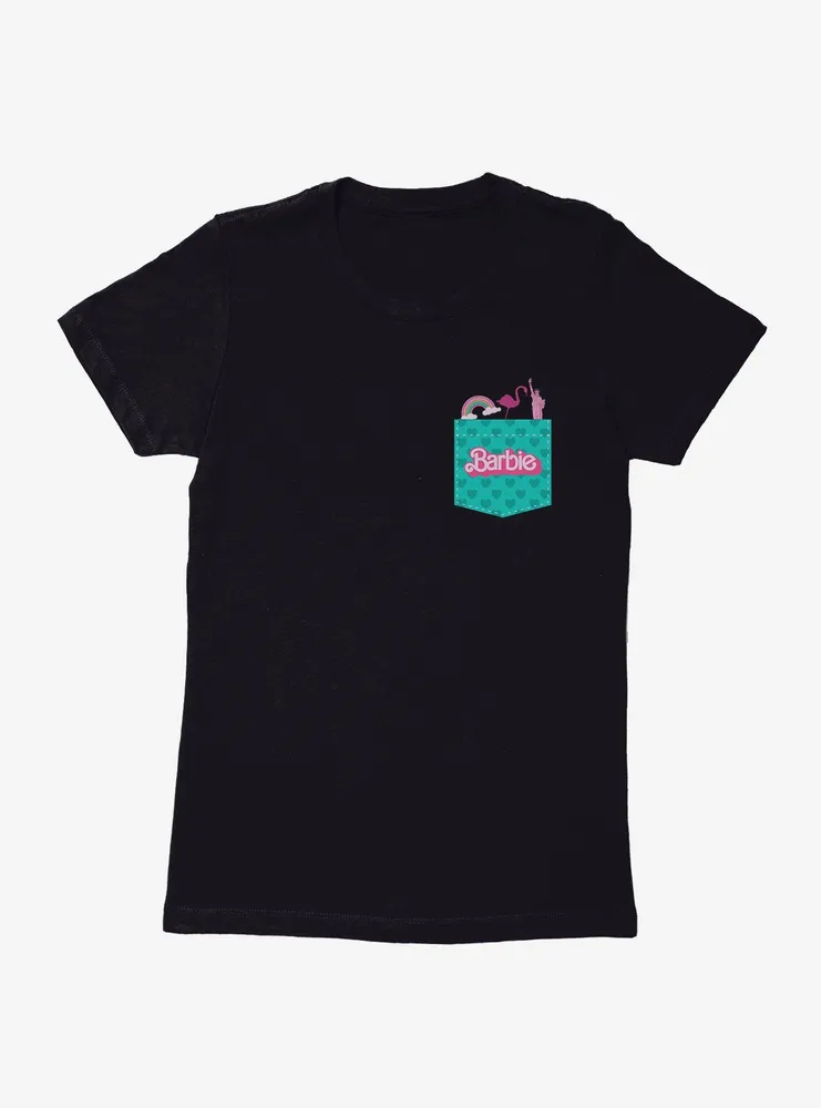 Barbie The Movie Pocket Graphic Womens T-Shirt