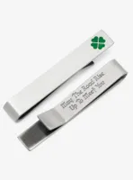 Shamrock Hidden Message Tie Bar