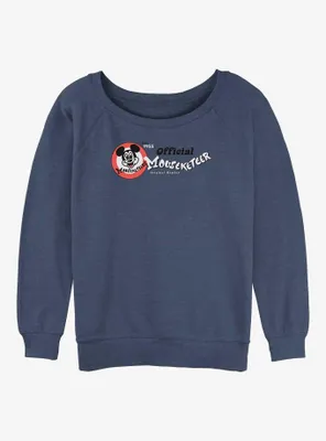 Disney100 Mickey Mouse Mouseketeer Womens Slouchy Sweatshirt