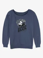 Disney100 Donald Duck Donal Frustrated Womens Slouchy Sweatshirt