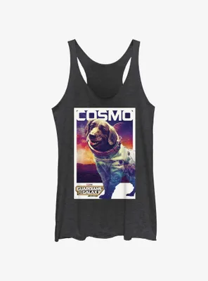 Guardians Of The Galaxy Vol. 3 Cosmo Poster Womens Tank Top