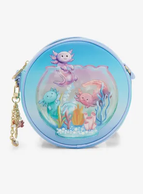 Axolotl Fishbowl Portrait Crossbody Bag - BoxLunch Exclusive