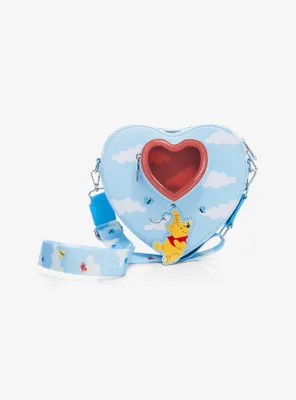 Loungefly Disney Winnie the Pooh Clouds Heart-Shaped Crossbody Bag