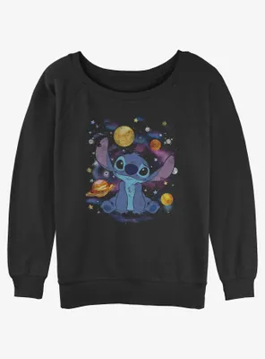 Disney Lilo & Stitch Space Womens Slouchy Sweatshirt