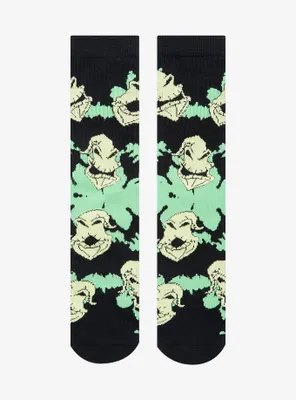Disney The Nightmare Before Christmas Oogie Boogie Tie-Dye Allover Print Crew Socks - BoxLunch Exclusive