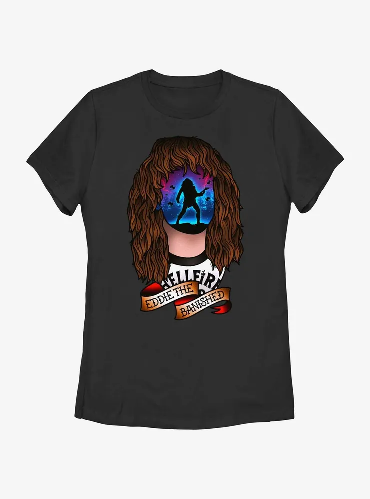 Stranger Things Tattoo Eddie Womens T-Shirt
