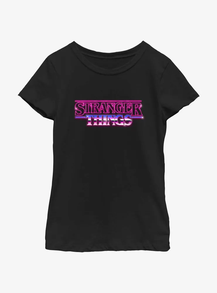 Stranger Things Logo Retro Youth Girls T-Shirt