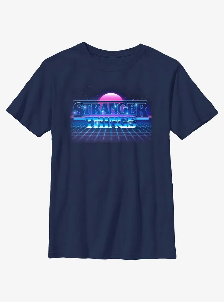 Stranger Things Retro Sun Logo Youth T-Shirt