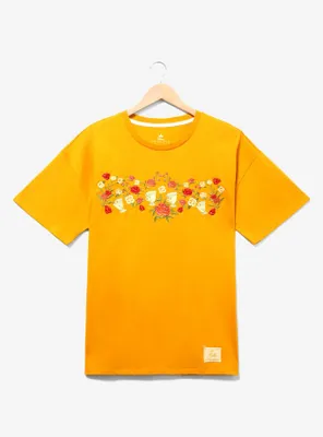 Disney Beauty and the Beast Chip Floral Women's Plus T-Shirt - BoxLunch Exclusive