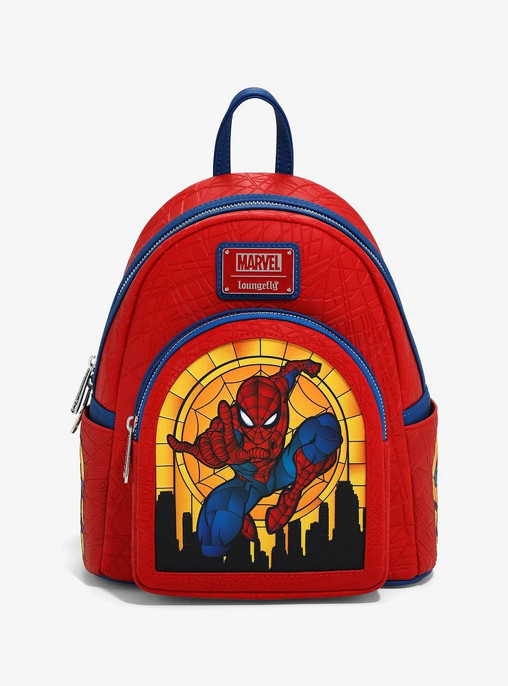 Loungefly Marvel Spider-Man Stained Glass Mini Backpack — BoxLunch Exclusive