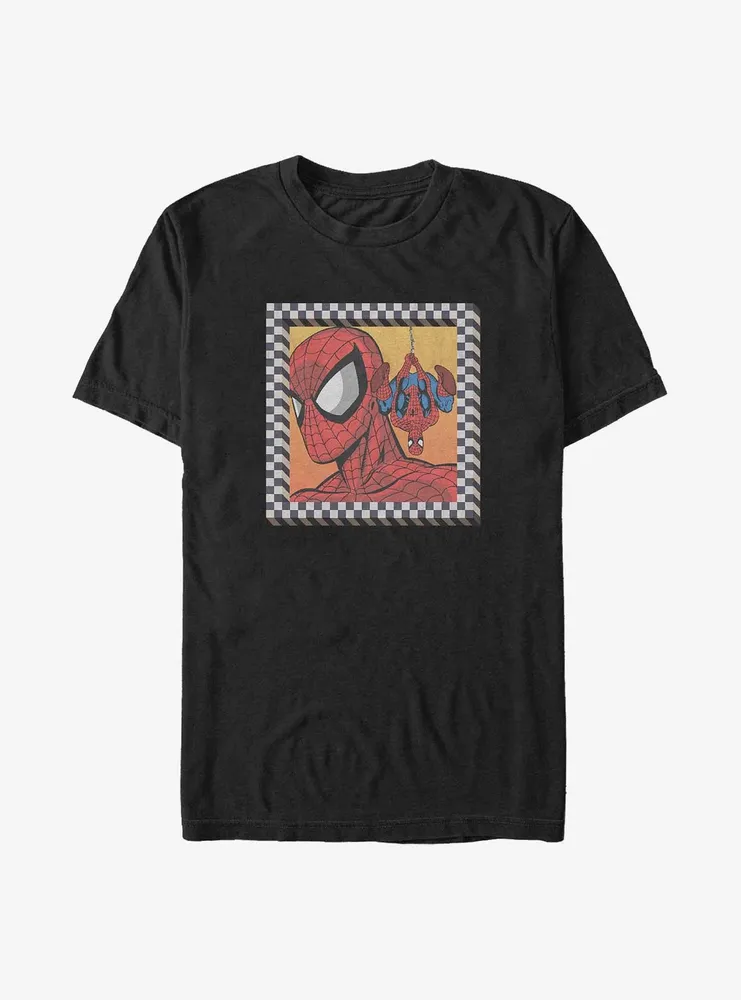 Marvel Spider-Man Spidey Checker 90'S Big & Tall T-Shirt