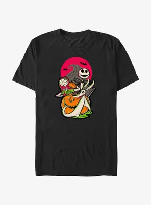 Disney100 Halloween Happy Sally Jack and Zero T-Shirt