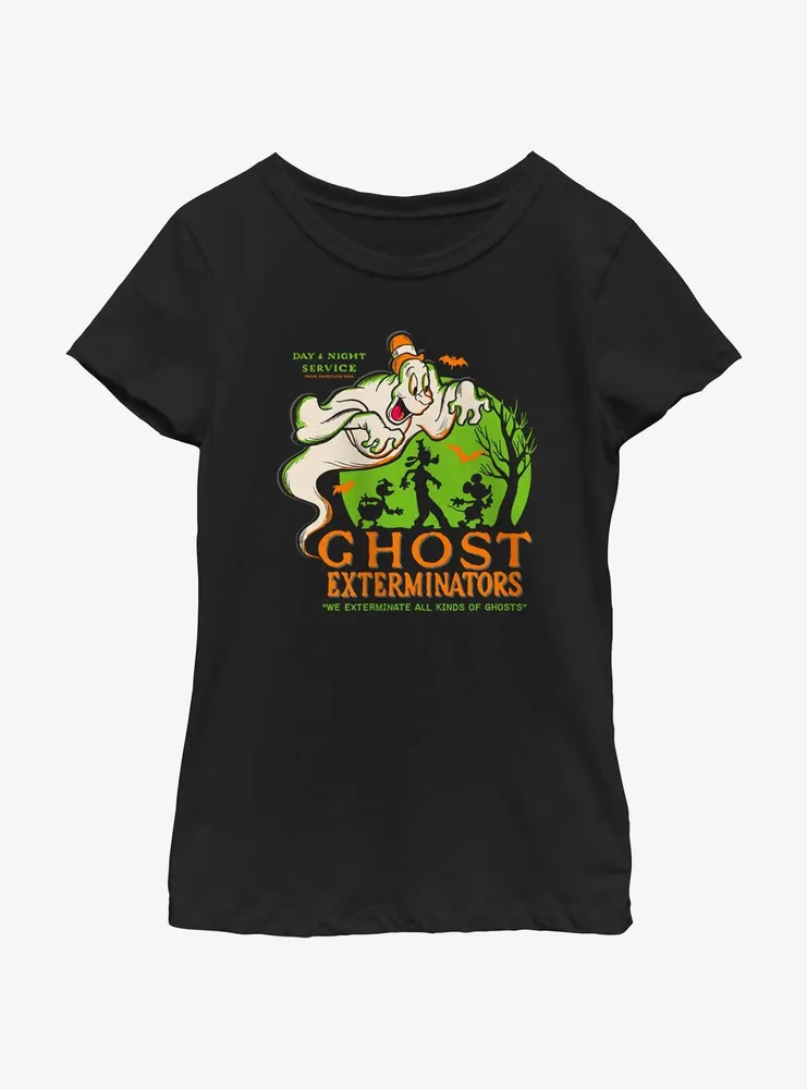 Disney100 Halloween Ghost Exterminators Youth Girl's T-Shirt