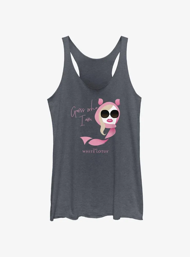 White Lotus Guess Who I Am Womens Tank Top