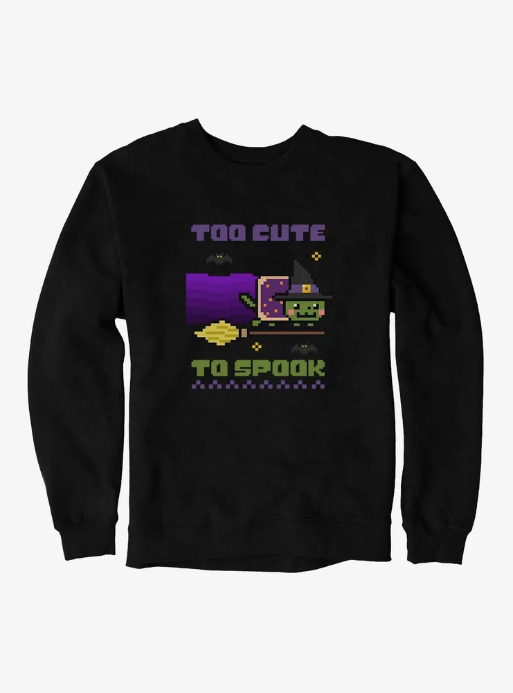 Nyan Cat Too Cute To Spook Sweatshirt