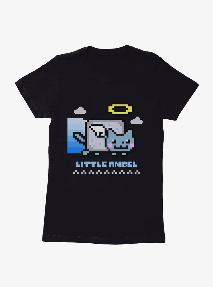 Nyan Cat Little Angel Womens T-Shirt