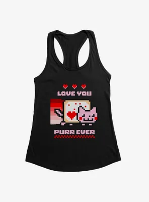 Nyan Cat Love You Purr Ever Womens Tank Top