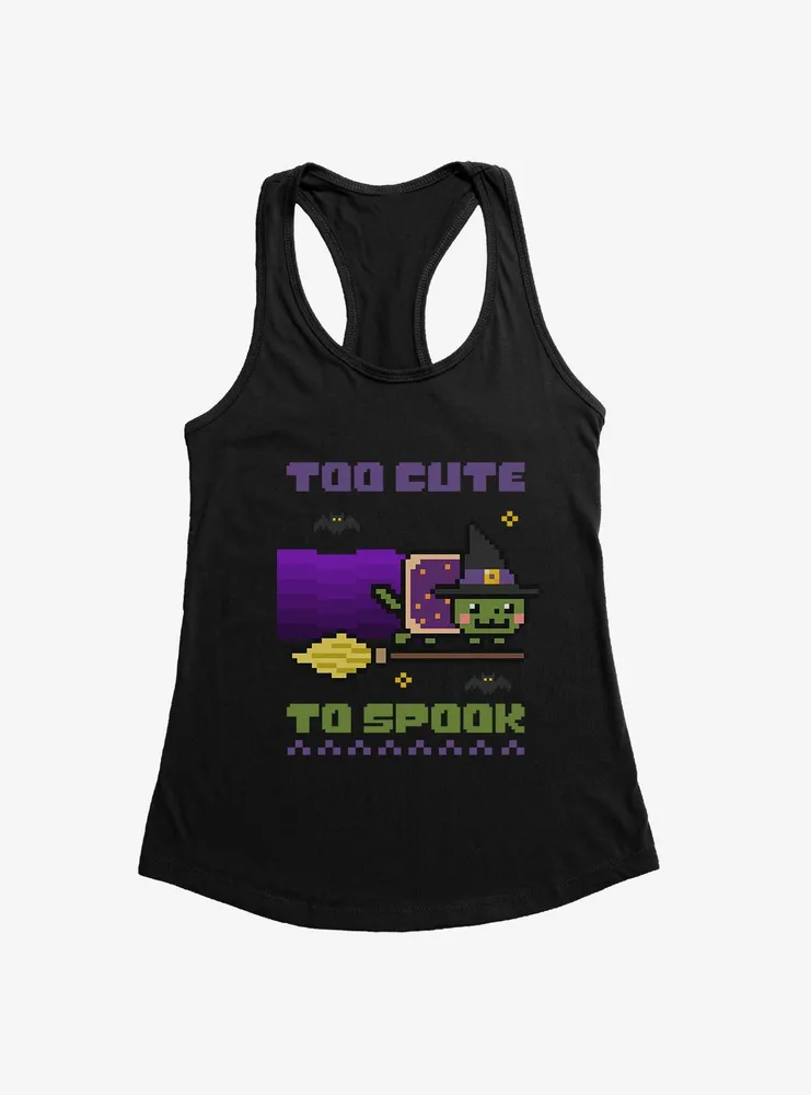 Nyan Cat Too Cute To Spook Womens Tank Top