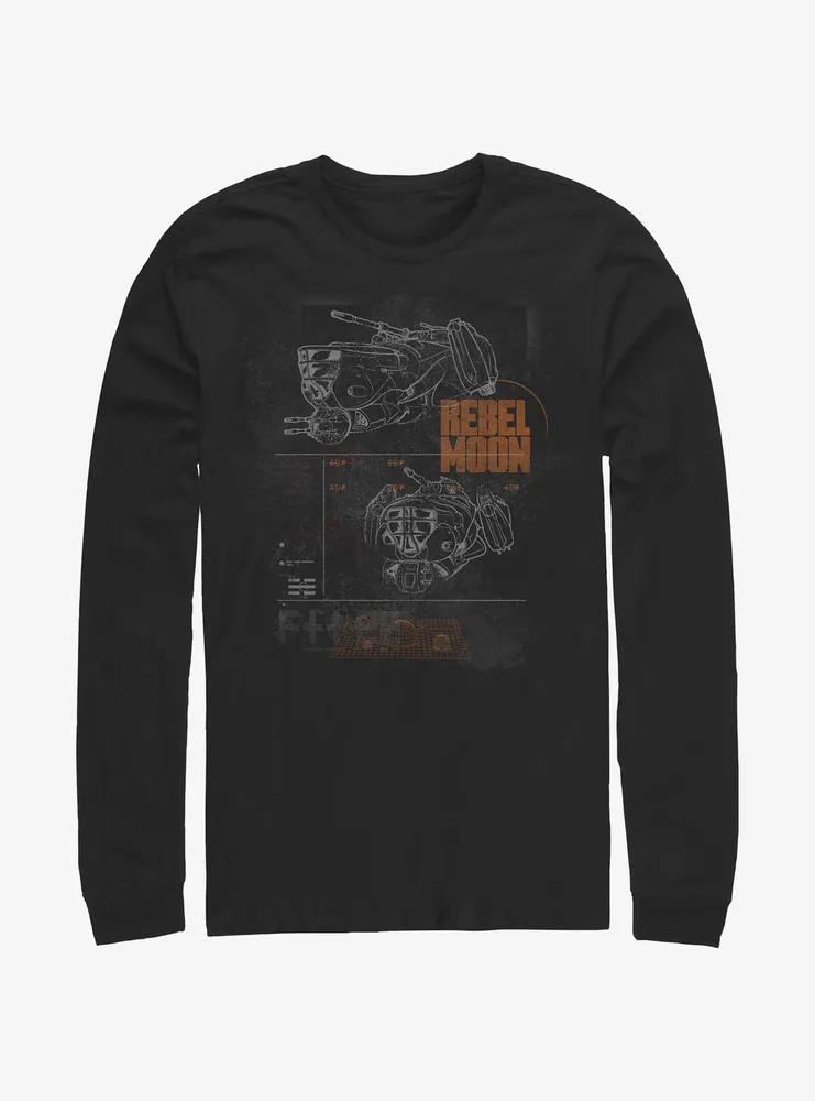 Rebel Moon Wings Space Fighters Long-Sleeve T-Shirt