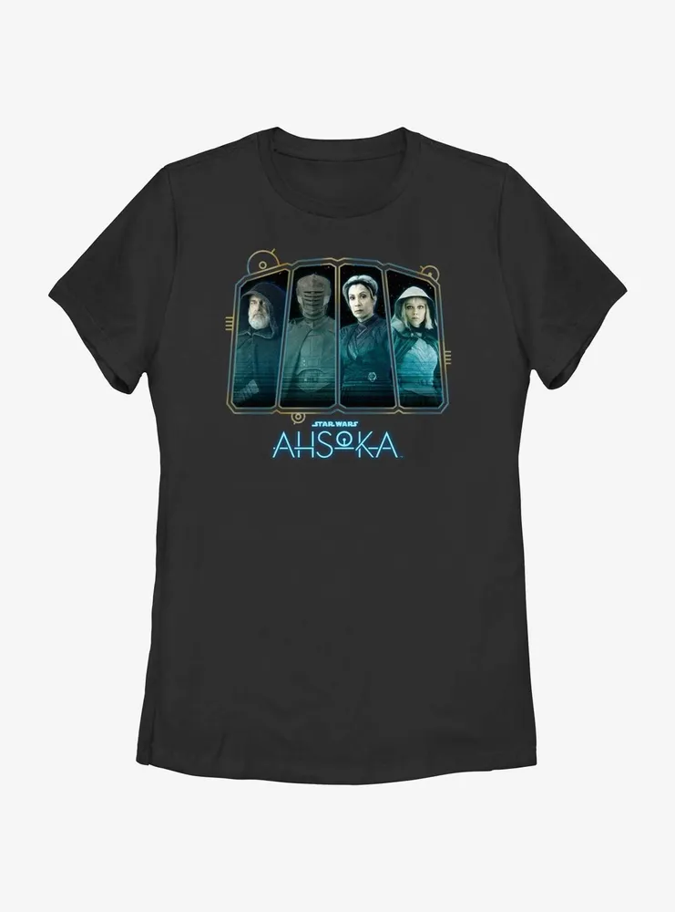 Star Wars Ahsoka Villain Panels Womens T-Shirt