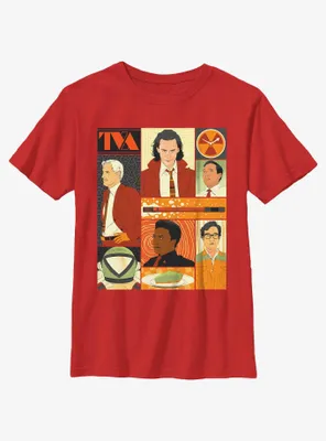 Marvel Loki TVA Character Poster Youth T-Shirt