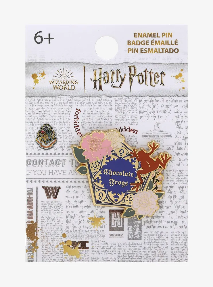 Loungefly Harry Potter Chocolate Frog Floral Enamel Pin - BoxLunch Exclusive