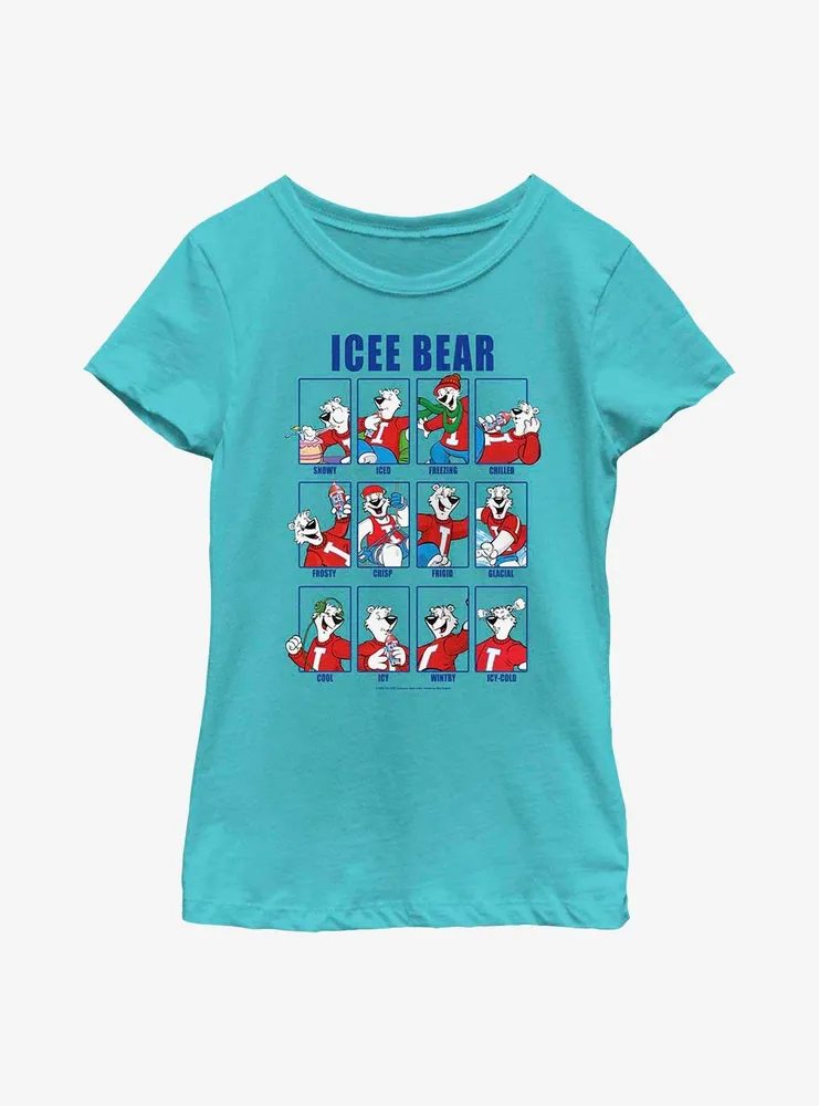 Icee Bear Expressions Youth Girls T-Shirt