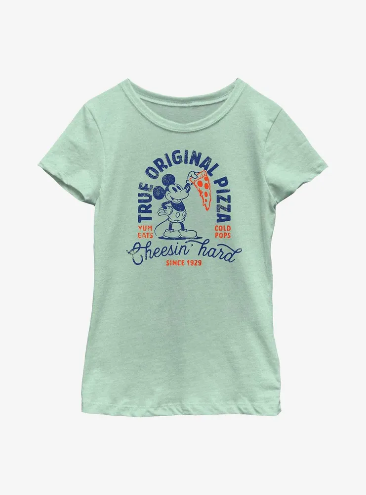 Disney Mickey Mouse Cheesin Hard Youth Girls T-Shirt