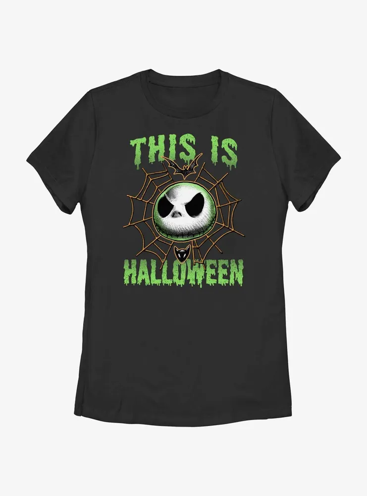 Disney The Nightmare Before Christmas Jack Skellington This Is Halloween Womens T-Shirt