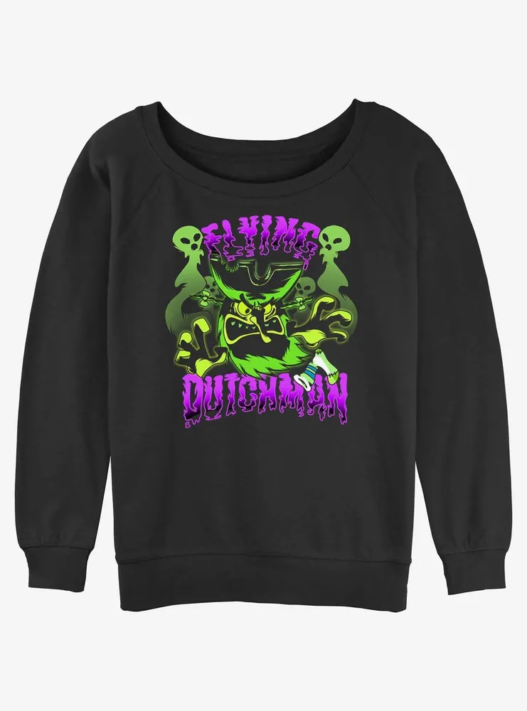 Spongebob Squarepants Flying Dutchman Womens Slouchy Sweatshirt