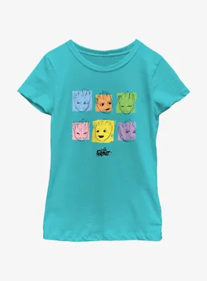 Marvel I Am Groot Expressions Youth Girls T-Shirt