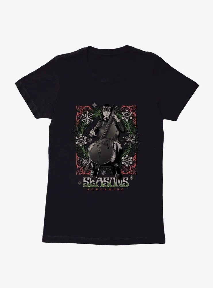 Wednesday Seasons Screaming Womens T-Shirt