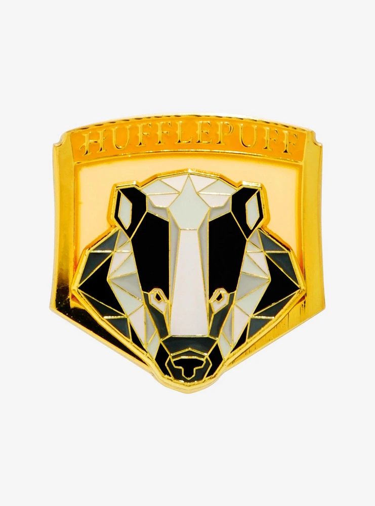 Loungefly Harry Potter Hufflepuff Stained Glass Enamel Pin — BoxLunch Exclusive