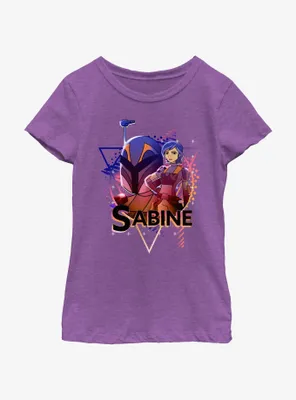 Star Wars: Forces of Destiny Sabine Wren Portrait Girls Youth T-Shirt