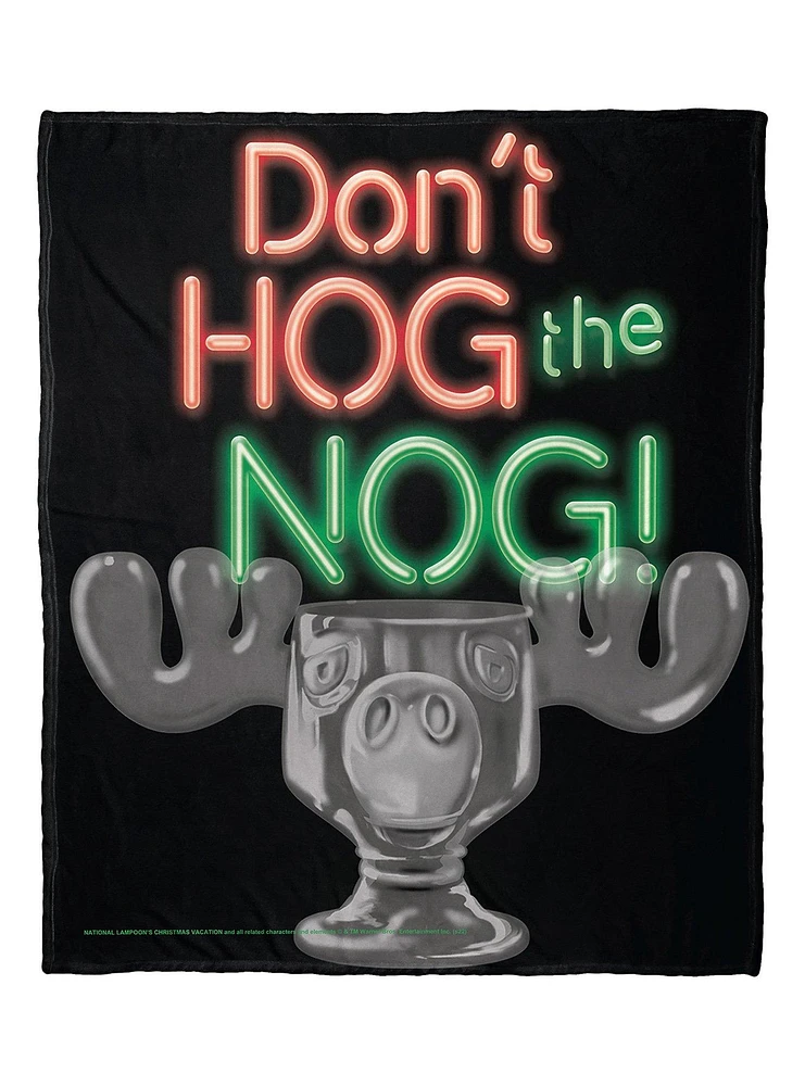 National Lampoon's Christmas Vacation Don'T Hog The Log Silk Touch Throw Blanket