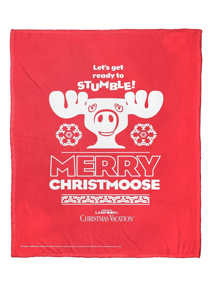 National Lampoon's Christmas Vacation Christmoose Time Silk Touch Throw Blanket