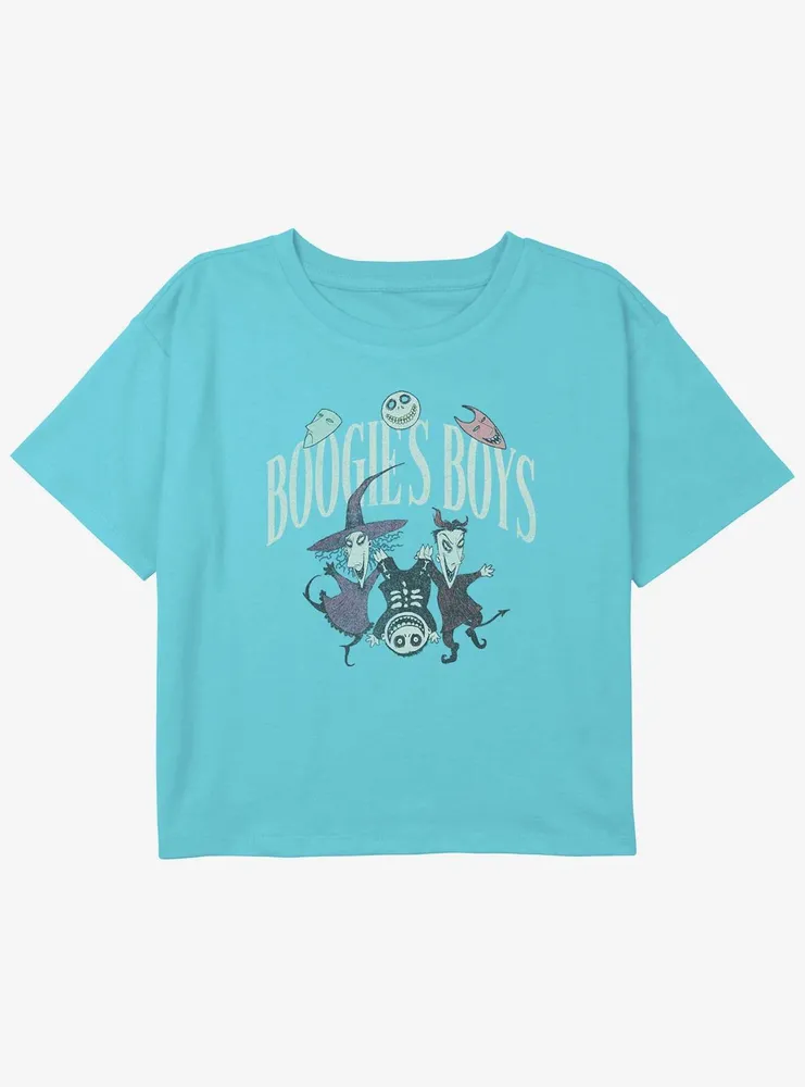 Disney The Nightmare Before Christmas Boogie's Boys Girls Youth Crop T-Shirt