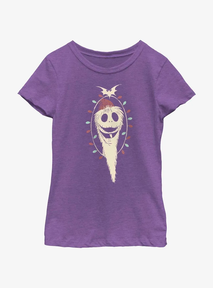 Disney Nightmare Before Christmas Sandy Jack Lights Youth Girls T-Shirt