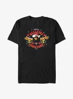 Stranger Things Hellfire Christmas Santa Eddie Big & Tall T-Shirt